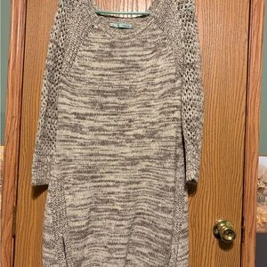 Maurices Tan and Brown Knit Sweater